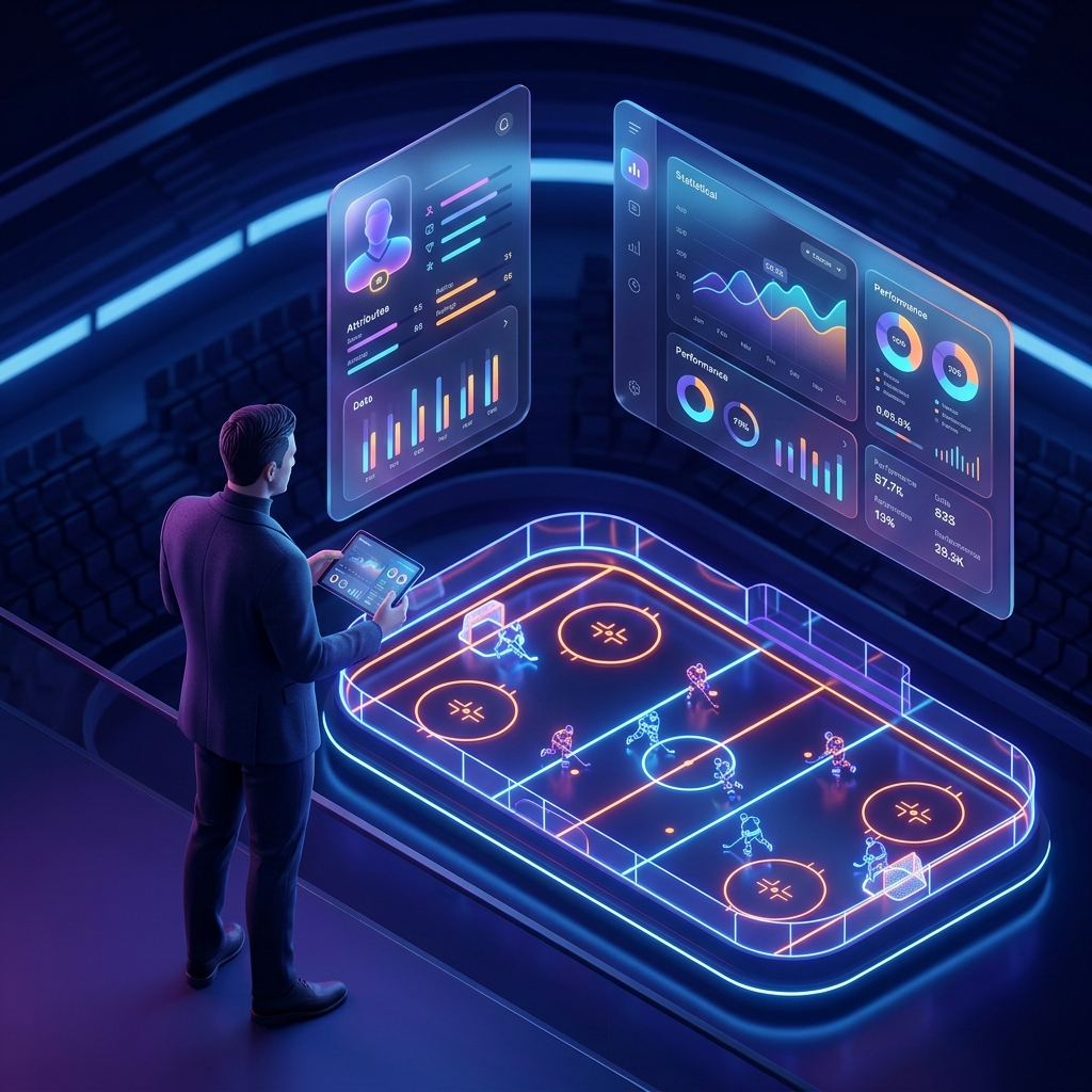 Hockey Manager Illustration